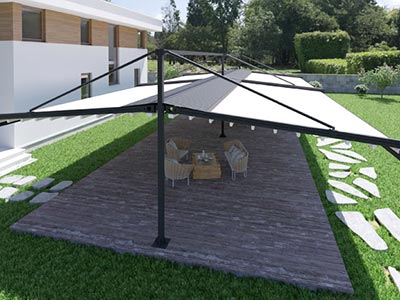 Daphne parasol pergola